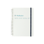 Graph Rollbahn Notebook: Sparkly White (5.5x7)