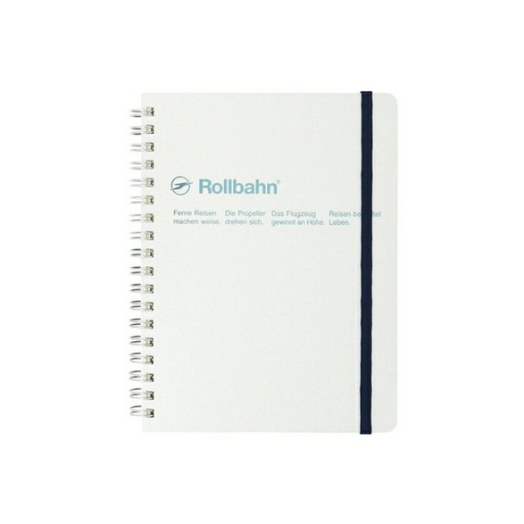 Graph Rollbahn Notebook: Sparkly White (5.5x7)