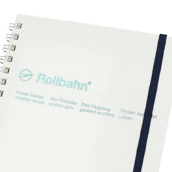 Graph Rollbahn Notebook: Sparkly White (5.5x7)
