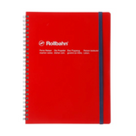 Graph Rollbahn Notebook: Red (5.5x7)