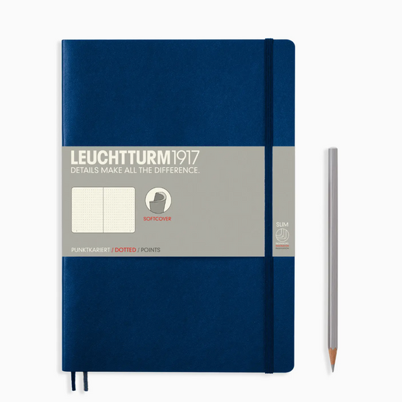 Leuchtturm Dot Grid Notebook: Navy (Soft Cover) (B5)