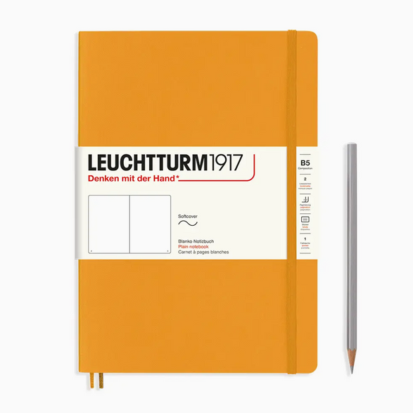 Leuchtturm Blank Notebook: Orange (Soft Cover) (B5)