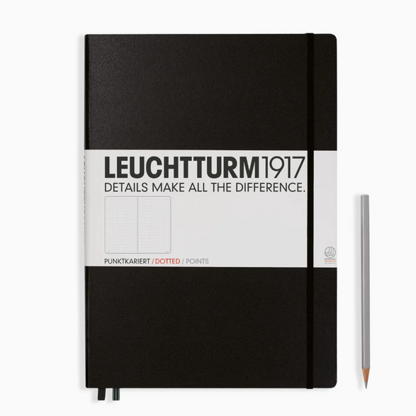 Leuchtturm Dot Grid Notebook: Black (A4+) - 235 pages