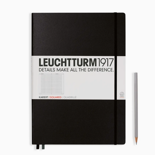 Leuchtturm Graph Notebook: Black (A4+) - 235 pages