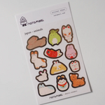 Japan Animals Sticker Sheet