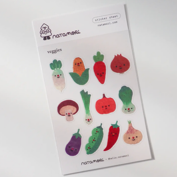 Veggies Faces Sticker Sheet