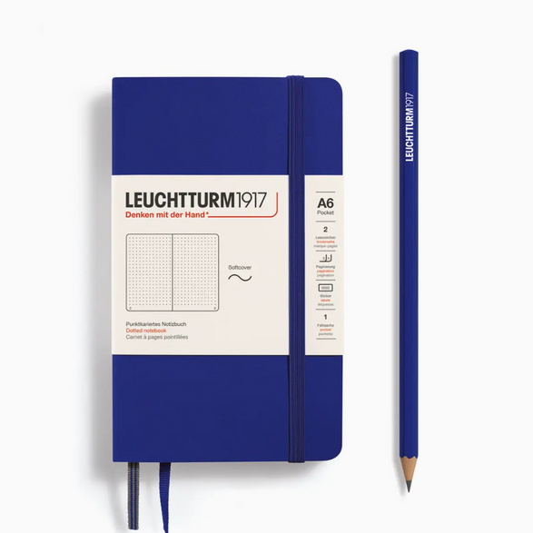 Leuchtturm Dot Grid Pocket Notebook: Ink Blue (A6)
