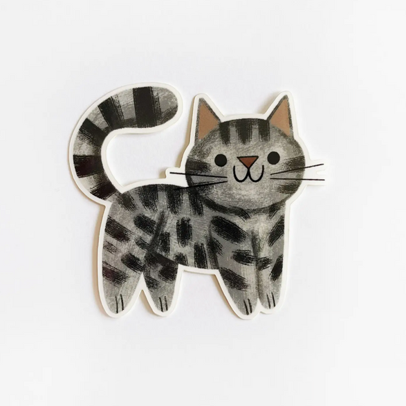 Grey Tabby Sticker
