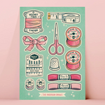 Haberdashery Sticker Sheet