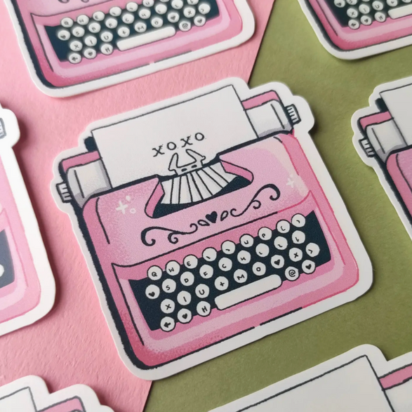 Typewriter Sticker