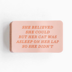 Her Cat Was Asleep Sticker