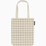 Canvas Grid Tote Bag