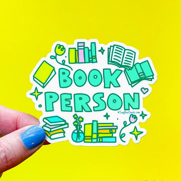 Book Person Sticker