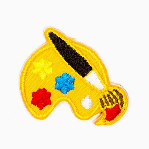 Paint Palette Embroidered Sticker Patch