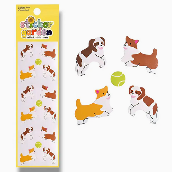 Fetch Dog Glossy Sticker Sheet
