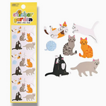 Playing Cats Glossy Sticker Sheet