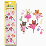 Ballerina Bears Speckled Sticker Sheet