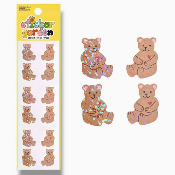 Beary Cute Speckled Sticker Sheet