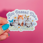 Vibe Check Cats Sticker