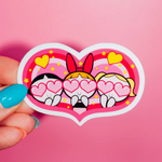 Powerpuff Girl Heart Sticker