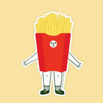 Frankie French Fry Sticker