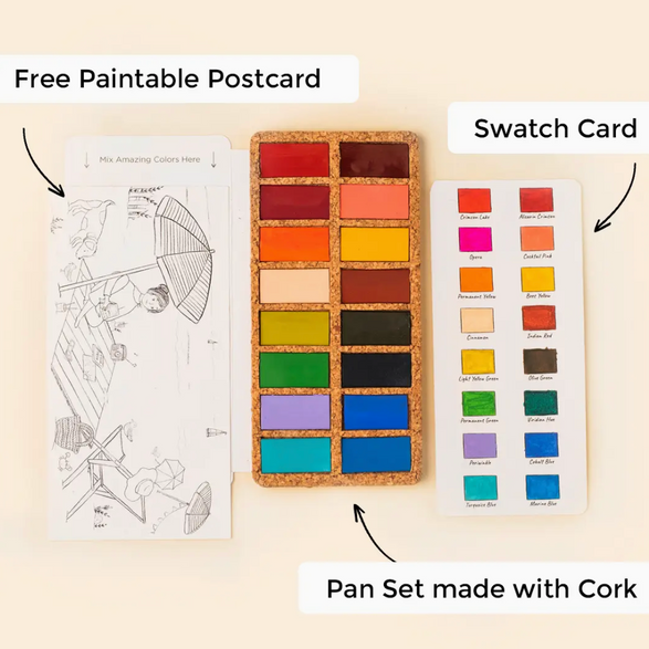 Spring Watercolor Pan Set