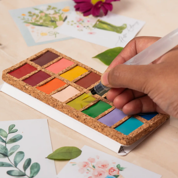 Spring Watercolor Pan Set