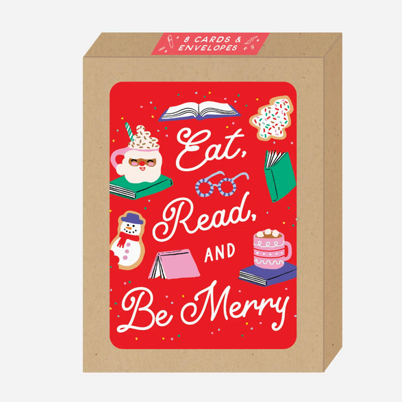Eat, Read and Be Merry Card Set