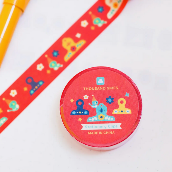 Stationery Clips Washi Tape (15mm)