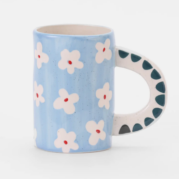 Blue Floral Mug