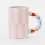 Pink Striped Mug