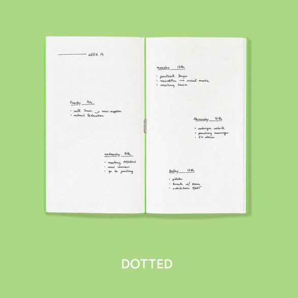 Log Refillable Planner Refill - Dot Grid