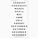 Friendship Bead Months Sticker Sheet