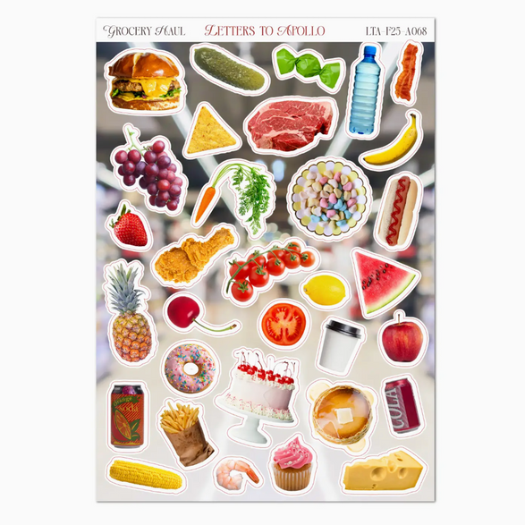 Grocery Haul Sticker Sheet