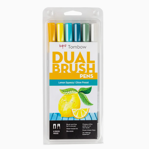 Dual Brush Markers - Set of 6 (9 options)