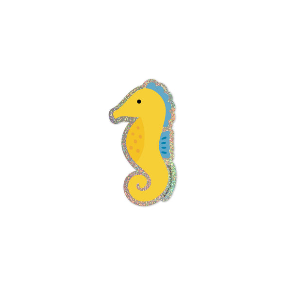 Seahorse Glitter Vinyl Sticker