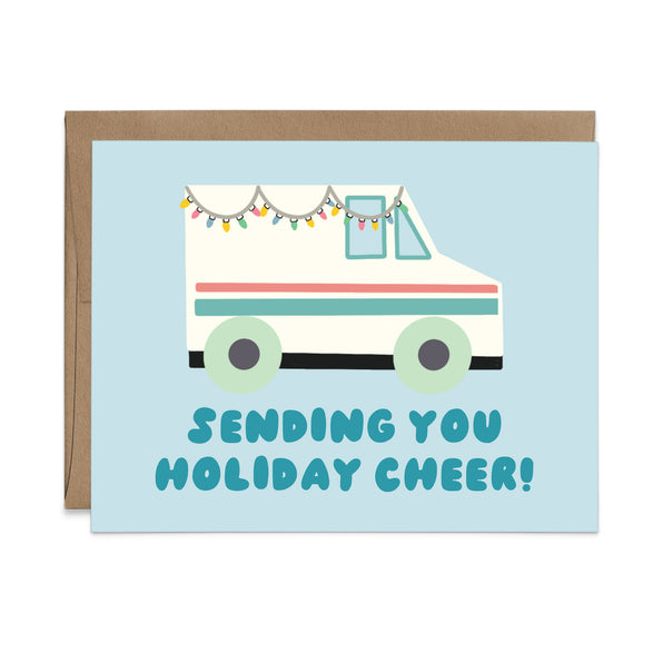 Sending Holiday Cheer Mail Truck