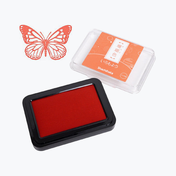 Shachihata Large Ink Stamp Pad - Coral