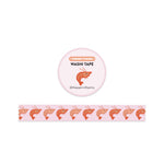 Shrimp Parade Washi Tape - 15mm