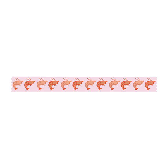 Shrimp Washi Tape - 15mm