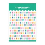 Stamp Alphabet Sticker Sheet