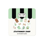 Stationery Shop Sticker Flakes - Set of 60