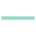 Teal Gingham Washi Tape - 15mm