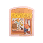 Antique Shop Pig Sticker