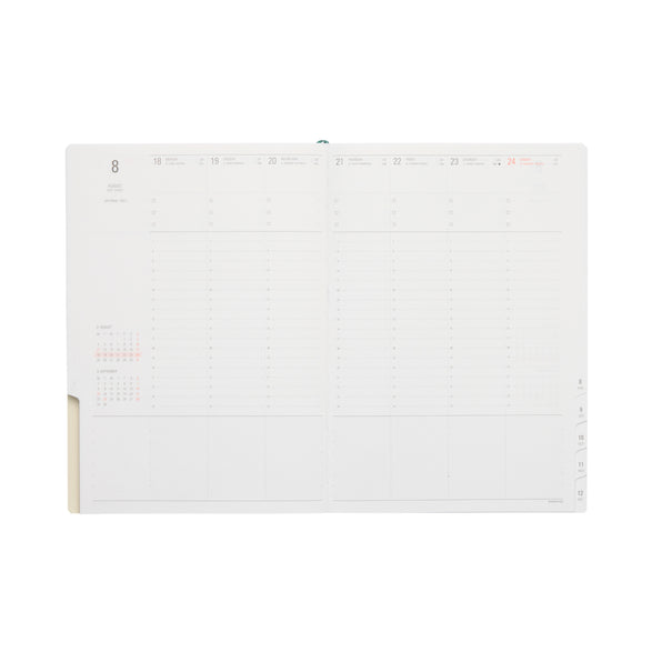 2026 Calm Weekly Planner: Beige (A5)