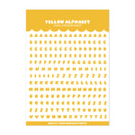 Yellow Alphabet Sticker Sheet