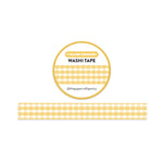 Yellow Gingham Washi Tape - 15mm