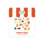 Yummy Foods Sticker Flakes - Set of 54