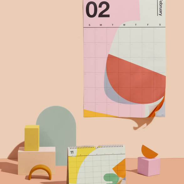 Abstract Wall Planner + Calendar