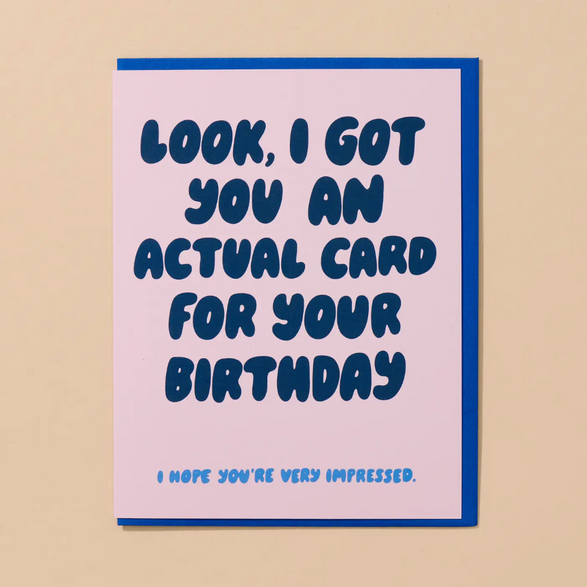 Actual Birthday Card